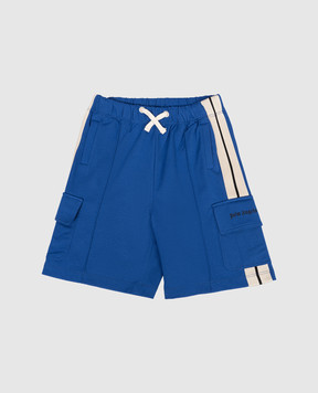 Palm Angels Дитячі сині шорти-карго PBCL004S26FLE001