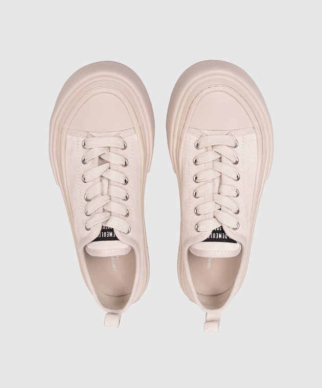 Ann Demeulemeester Бежеві замшеві кеди Halli B0014098LT199 зображення 4
