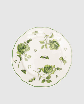 Geminiano Cozzi 1765 Біла порцелянова десертна тарілка Rosa Rosae SKBBU02239019