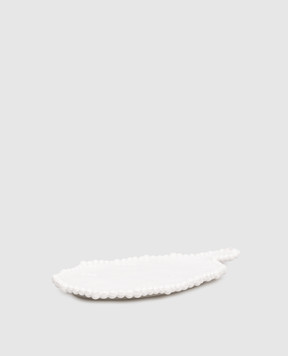 Baci Milano Біла тарілка для холодних закусок Pearl CUT1COL01