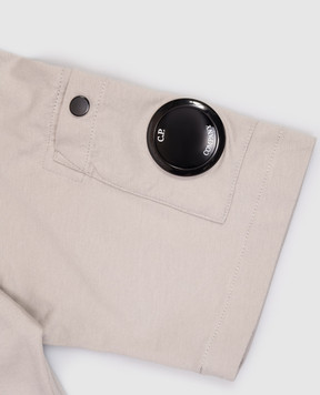 C.P. Company Дитяча сіра футболка з патчем логотипа CMM00RLAA171014