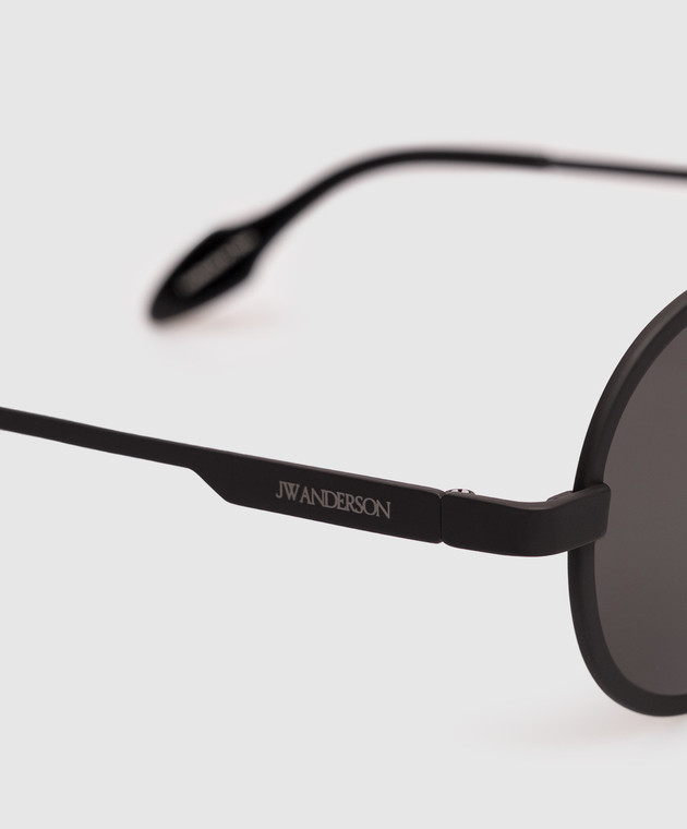 JW Anderson Черные очки JWA05-Aviator EW0021FA0500 изображение 4