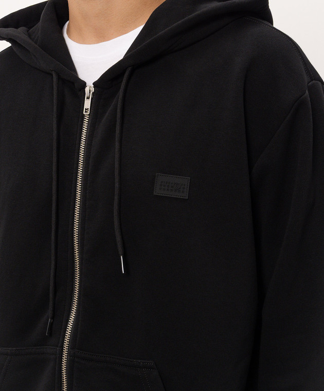 Maison Margiela MM6 Чорна спортивна куртка з нашивкою логотипа SH2HG0009M25013 зображення 4