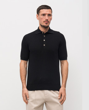 Brunello Cucinelli Черное поло M29400025