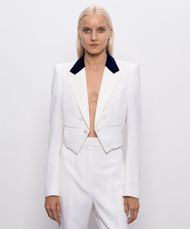 Tom Ford Жакет кольору айворі з вовни GI3107FAX1667 зображення 3