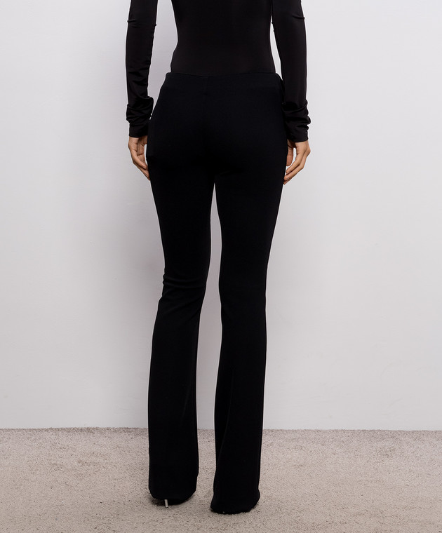 Off-White Черные брюки клеш 2FH00521B изображение 4