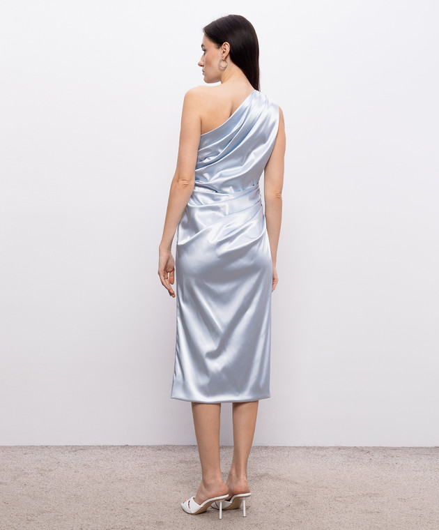 Dolce&Gabbana Блакитна сукня з драпіруванням F617RTFURAD зображення 3