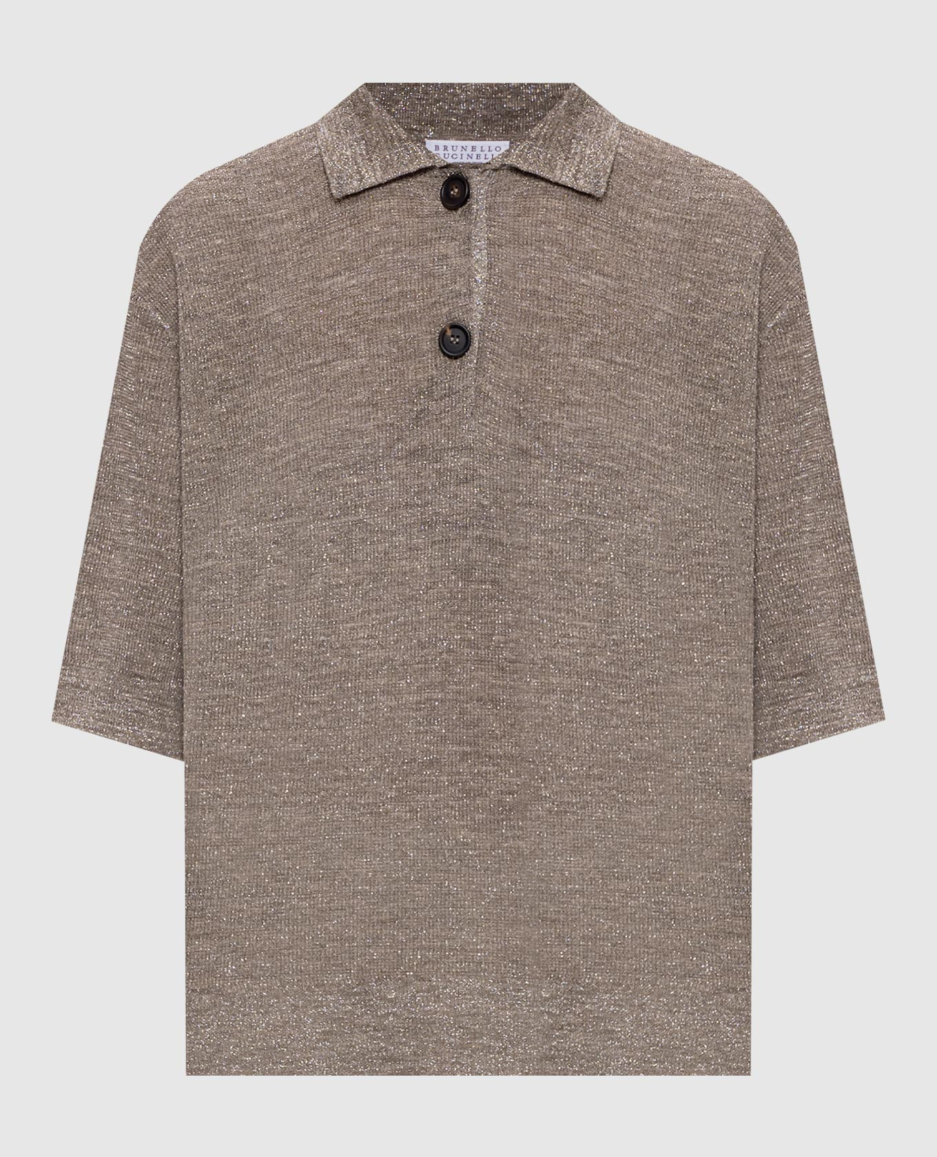 

Коричневый топ с льном, Топы