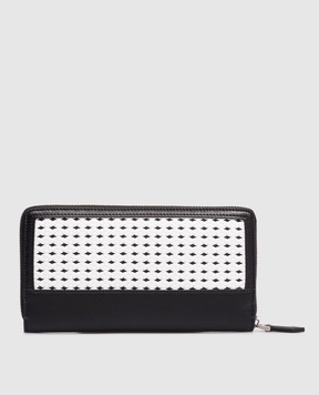 Dolce&Gabbana Черный кожаный кошелек с плетением BP1672AN419