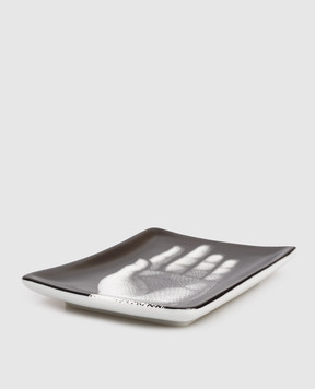 Fornasetti Чорна порцелянова попільничка Mano P37X100