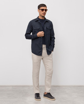 Doriani Cashmere Синя футболка 863J59