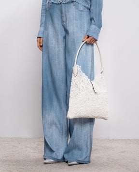 Ermanno Scervino Біла сумка з вишивкою D483S413PYV