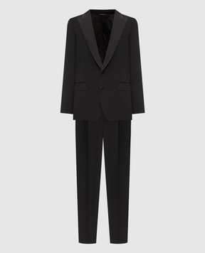Dolce&Gabbana Чорний костюм з вовною та шовком GK05ZTFUBG5