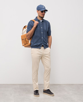 Brunello Cucinelli Футболка с вышивкой эмблемы M0B137451G