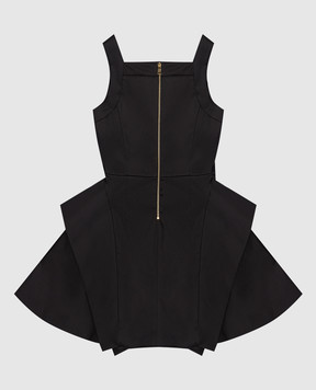 Balmain Дитяча чорна сукня BY1B92P0484810