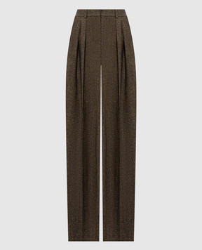 Saint Laurent Брюки с шерстью в узор A00463Y3L22