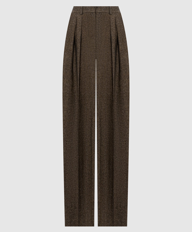 Saint Laurent Брюки с шерстью в узор A00463Y3L22