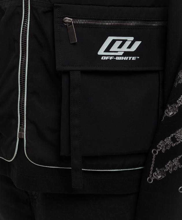 Off-White Чорний жилет 44XEX00GS26F001 зображення 5