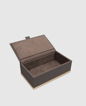 Treesseci Коричневий шкіряний органайзер для дрібниць Milano ML49ALX