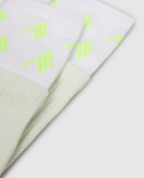 The Attico Зелені подовжені шкарпетки з логотипом 260WAK00024CCC132AA