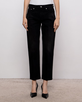Victoria Beckham Черные джинсы с эффектом потертости 1326DJE007322A
