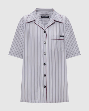 Dolce&Gabbana Сіра сорочка в смужку F5U31TFR51X