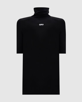 Off-White Чорний топ з логотипом 2AD137C99JER002