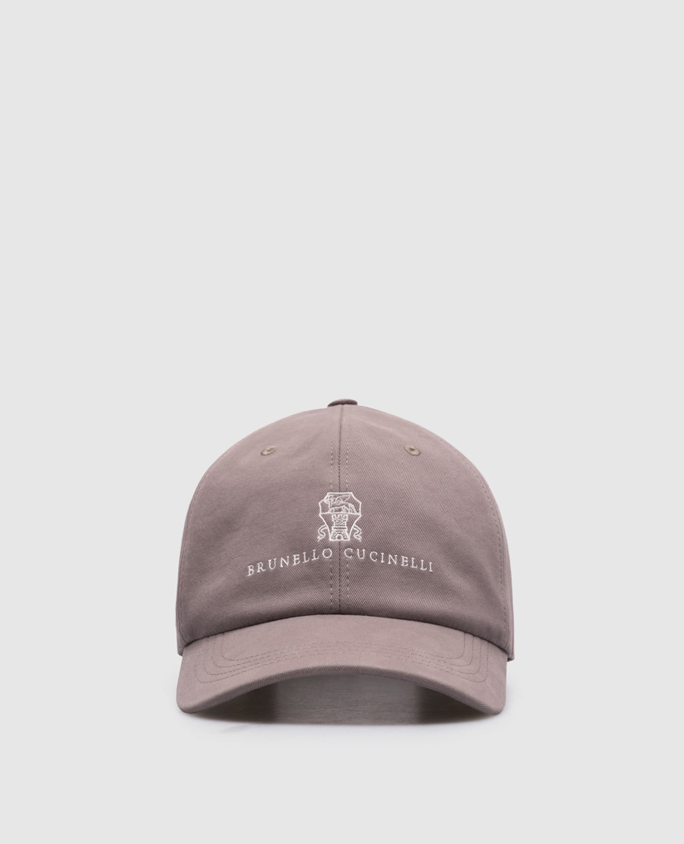 Коричневый кепка с логотипом