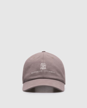 Brunello Cucinelli Коричневый кепка с логотипом M252D9850