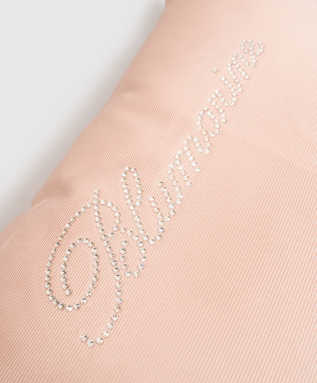 Blumarine Home Рожева декоративна подушка Giada з кристалами Swarovski H0000000115 зображення 3