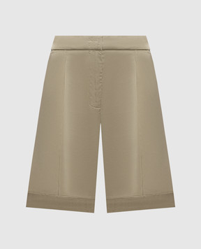 Peserico Шорти кольору хакі з відворотами A04083Z06638