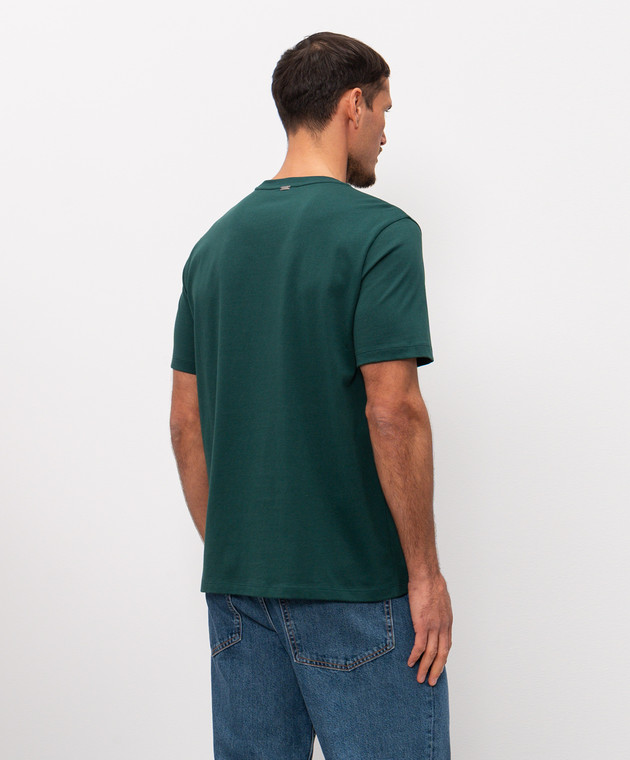 Herno Зелена футболка з вишивкою логотипа JG000239U52000 зображення 4