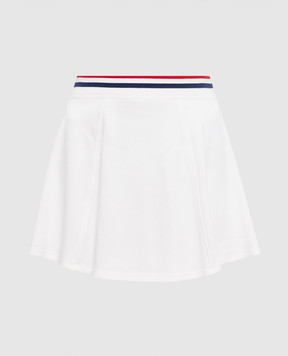 Brunello Cucinelli Біла спідниця міні з нашивкою емблеми MG927G4029