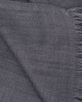 Brunello Cucinelli Серый палантин из кашемира и шелка MSC924059