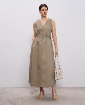 Peserico Сукня кольору хакі A0272401979