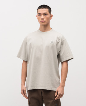 Stone Island Сіра футболка з нашивкою логотипа L1S152100030S0115