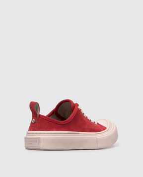 Ann Demeulemeester Червоні замшеві кеди Halli B0014098LT199