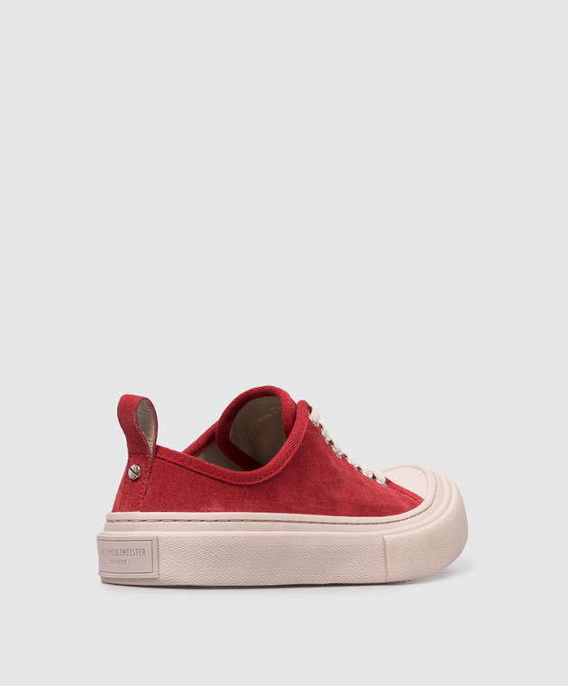 Ann Demeulemeester Червоні замшеві кеди Halli B0014098LT199 зображення 3