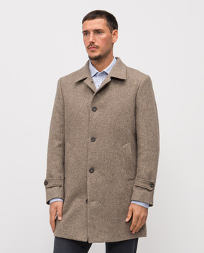 Florentino Коричневое пальто с шерстью 225961520310