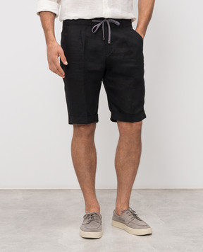 Cashmere&Whiskey Чорний шорти з льону 0255500638