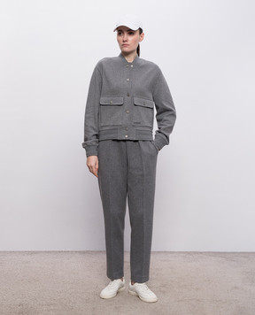 Mackage Серые брюки NEV-K в полоску NEVK