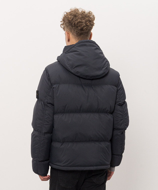 Stone Island Синий пуховик L2S154100013S0483 изображение 4