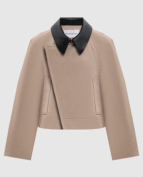 Givenchy Куртка цвета хаки с шерстью BW00SC164D