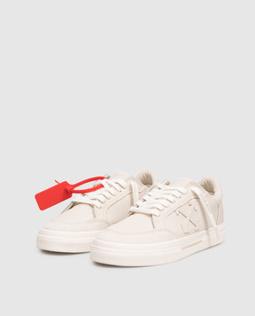 Off-White Бежевые кроссовки Vulcanized OWIA288S26FAB001