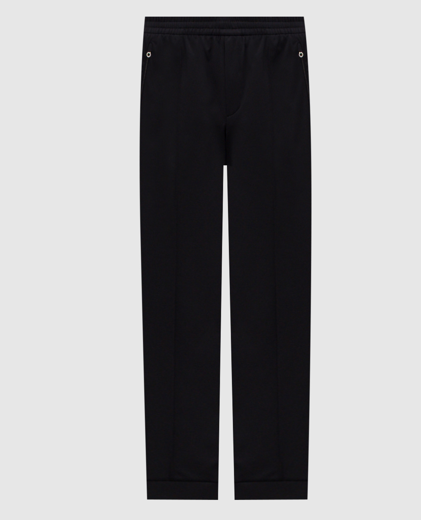 

Черные спортивные брюки с эмблемой, Черный, Спортивные штаны