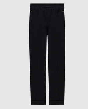 Stefano Ricci Черные спортивные брюки с эмблемой M6T54R0020PAEA1T