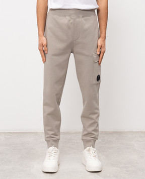 C.P. Company Сірі джогери з патчем логотипа MSP717A005086W