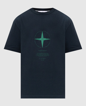Stone Island Синя футболка Light Compass L1S152100001S0363