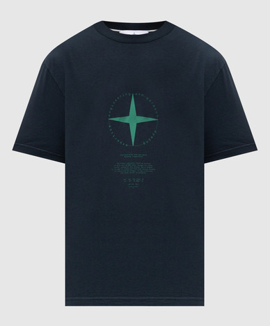 Синяя футболка Light Compass