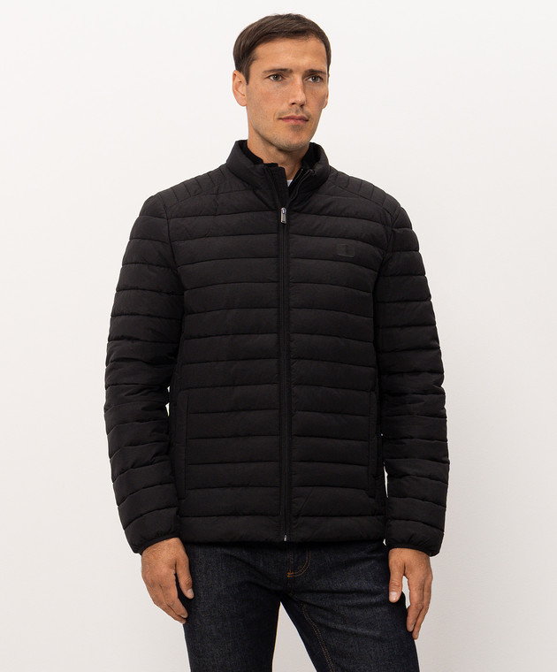 Trussardi Черная стеганная куртка F005M000036NMO800N10 изображение 3